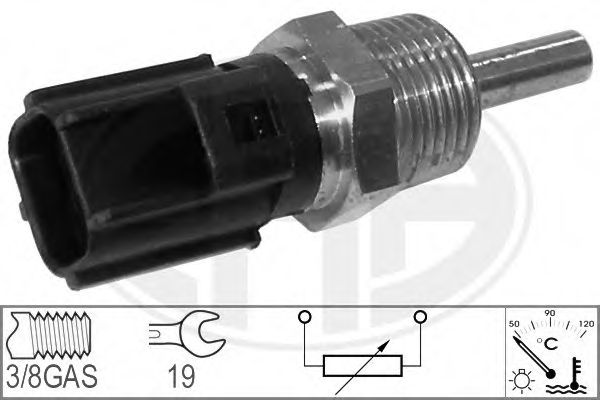 330619 ERA Датчик PSA/MITSUBISHI C-CROSSER/ASX/COLT/LANCER 96- 1.6-3.0 температуры охл. жидкости