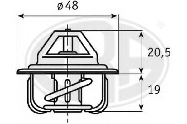 350048 ERA 350048_термостат AUDI/DAEWOO/OPEL/VW
