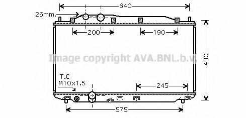 HD2191 AVA COOLING SYSTEMS радиатор honda civic 1.8 06-
