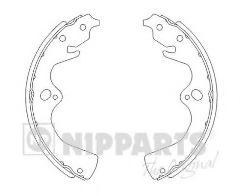 J3500307 NIPPARTS Колодки торм.бар. KIA SPORTAGE 2. 94--