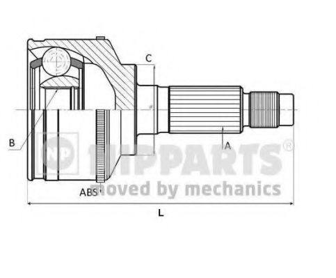 J2822110 NIPPARTS ШРУС TOYOTA CAMRYCARINACOROLLARAV4 1.6>2. 83> нар.