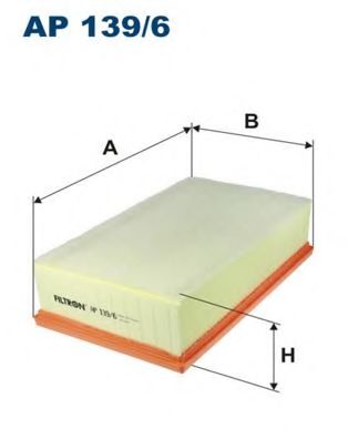 AP1396 FILTRON Фильтр воздушный (Н 80 мм) VAG 1.6D-2.0D/1.8T-2.0T 12- AP1396 Filtron