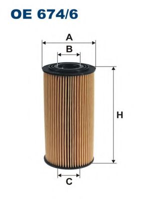 OE6746 FILTRON Фильтр масляный картридж 2.0-2.2 CRDI Filtron