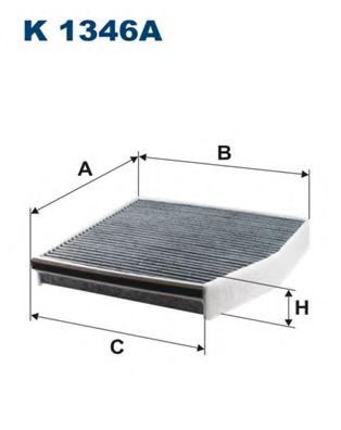 K1346A FILTRON Фильтр салона угольный MB A(W176)/B(W246)/CLA(C117)/GLA(X156) 11- Filtron