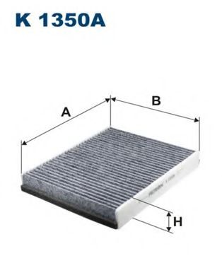 K1350A FILTRON Фильтр салона угольный