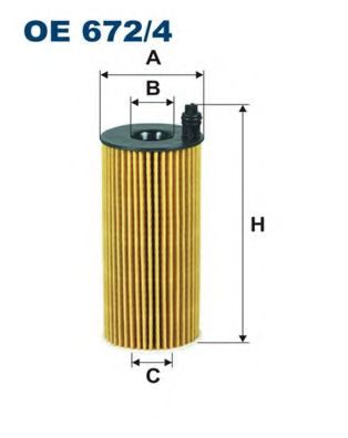 OE6724 FILTRON Фильтр масляный дизель BMW OE6724 Filtron