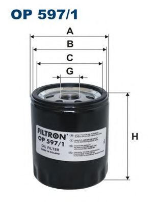 OP5971 FILTRON Фильтр масляный DA 6/CX-5 11- 2.2 DIESEL