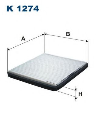 K1274 FILTRON Фильтр салона CHEVROLET SPARK 10-