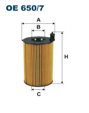 OE6507 FILTRON Фильтр масляный VAG A4/A6/A8/Q7/TOUAREG/CAYENNE 10- 3.0D OE6507 Filtron