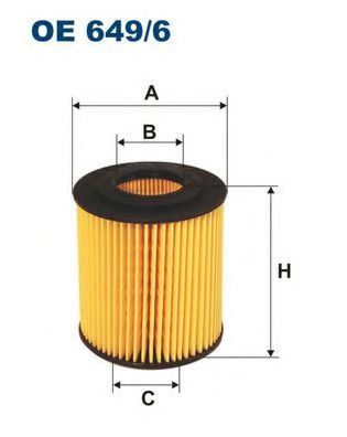 OE6496 FILTRON Фильтр масляный E46/E81/E87/E90/X3 1.6-2.0 Filtron