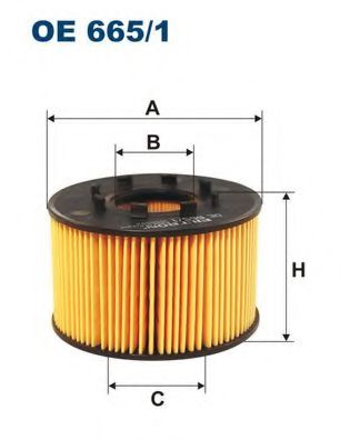 OE6651 FILTRON Фильтр масляный FORD TRANSIT/MONDEO 3 -07 2.0-2.5 DIESEL
