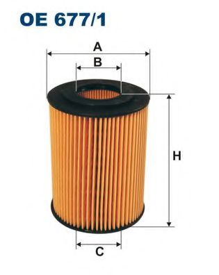 OE6771 FILTRON Фильтр масляный картридж ОМ642 Filtron