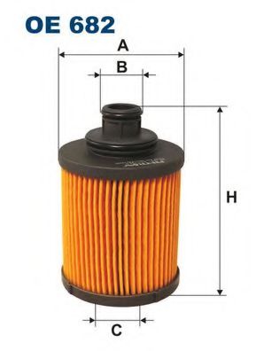 OE682 FILTRON Фильтр масляный PSA/FORD/FIAT/OPEL 1.3 DIESEL