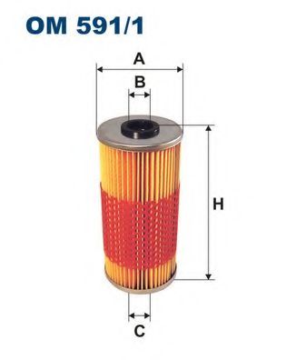OM5911 FILTRON Фильтр масляный MB W210/W124 -98 4.0-6.0