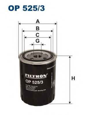 OP5253 FILTRON Фильтр масляный FORD/VW GALAXY/SHARAN -10 1.9 DIESEL
