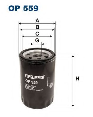 OP559 FILTRON Фильтр масляный BMW 3(E30)/5(E28) -91 1.8-2.7