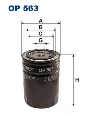 OP563 FILTRON Фильтр масляный -10 (Груз/комм)