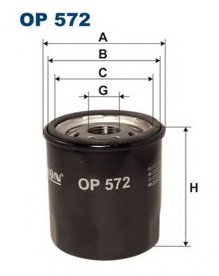 OP572 FILTRON Фильтр масляный OP572 Filtron