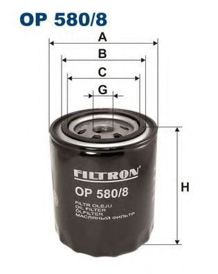 OP5808 FILTRON Фильтр масляный OP588