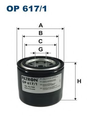 OP6171 FILTRON Фильтр масляный 1.4-2.4 Hyundai-KIA высокий OP6171 Filtron