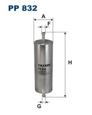 PP832 FILTRON Фильтр топливный BMW E30/E36 -98 M40/M42/M43