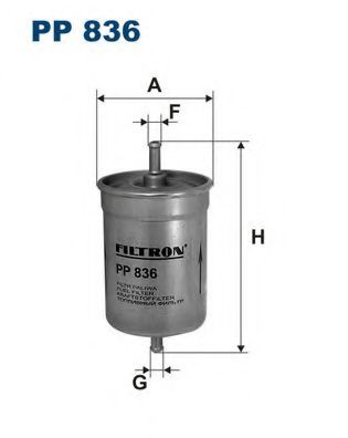 PP836 FILTRON Фильтр топливный VAG/BMW/PSA