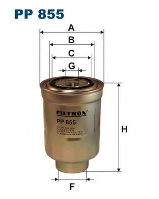 PP855 FILTRON Фильтр топливный дизельный PP855 Filtron