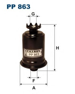 PP863 FILTRON Фильтр топливный PP863