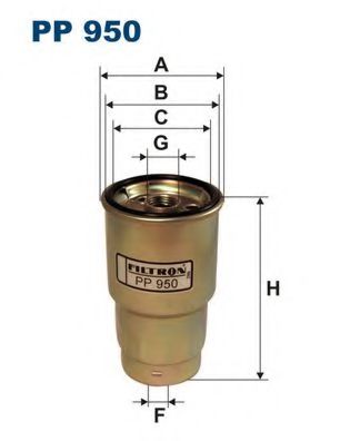 PP950 FILTRON Фильтр топливный TOYOTA AURIS/AVENSIS/CARINA E/HIACE/HILUX/RAV 4 -12 DIESEL