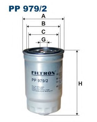 PP9792 FILTRON Фильтр топливный дизельный SANTA FE/TUCSON/SPORTAGE 01- 1.1-3.0 PP9792 Filtron