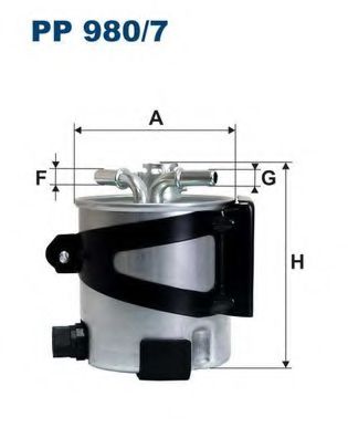 PP9807 FILTRON Фильтр топливный RENAULT MEGANE/SCENIC 05- 1.5-2.0 DIESEL