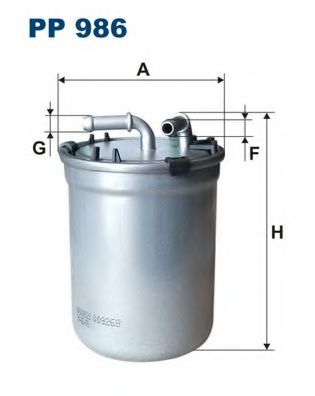 PP986 FILTRON Фильтр топливный