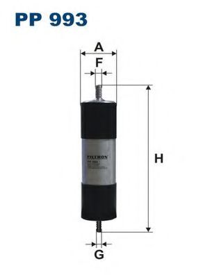 PP993 FILTRON Фильтр топливный AUDI A6 2.D 8-