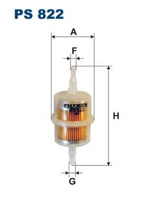 PS822 FILTRON Фильтр топливный AUDI 80/100 -91 1.6-2.2