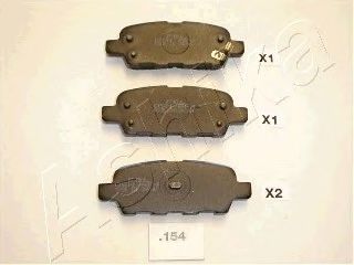5101154 ASHIKA Колодки тормозные задние NISSAN Qashqai, X-Trail, X-Trail 7-