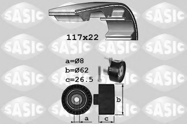 1756069 SASIC Комплект ремня ГРМ
