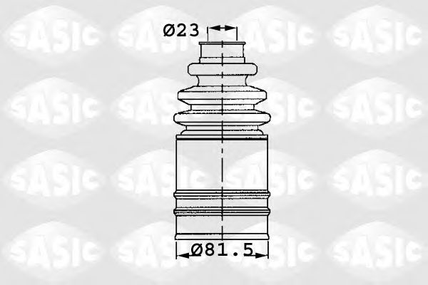 1904006 SASIC Пыльник ШРУСа RENAULT TRAFFIC II 6- внутр.прав.