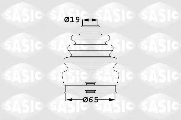 1906007 SASIC Пыльник ШРУСа FIAT DOBLO 1- внутр.