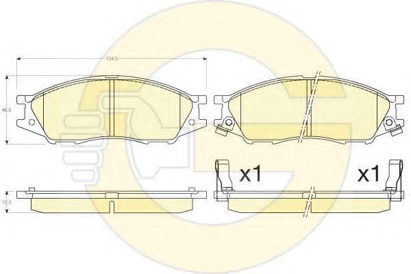 6135636 GIRLING колодки тормозные nissan almera classic 06- передние