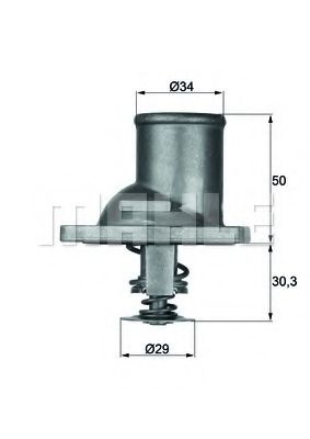 TI192 KNECHT-MAHLE Термостат, охлаждающая жидкость