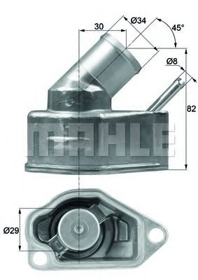TI1092 KNECHT-MAHLE Термостат, охлаждающая жидкость