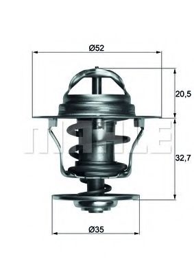 TX1288D KNECHT-MAHLE Термостат