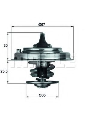 TX3080D KNECHT-MAHLE термостат