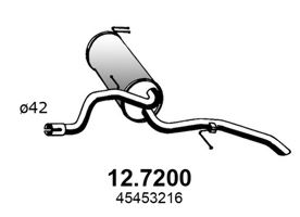 127200 ASSO Глушитель задняя часть