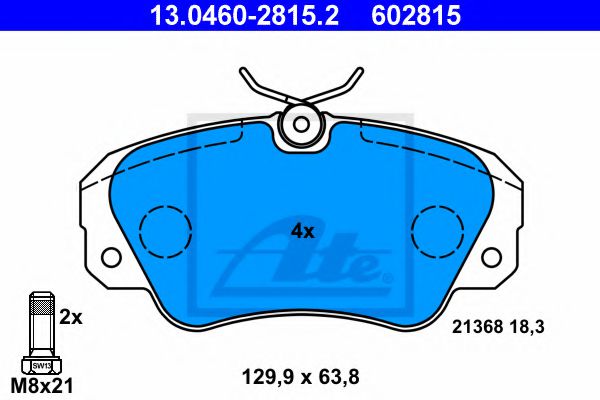 13046028152 ATE колодки пер opel omega a b senator