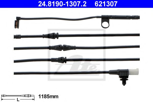 24819013072 ATE Датчик износа торм. колодок LR RR SPORT 05- передн.