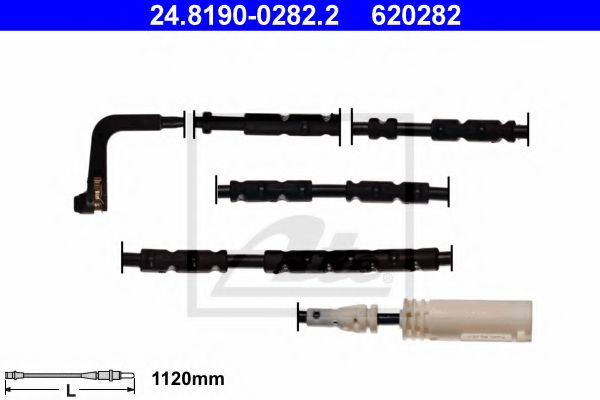 24819002822 ATE Датчик износа торм. колодок BMW X1(E84) 09- задн.(необх.1)