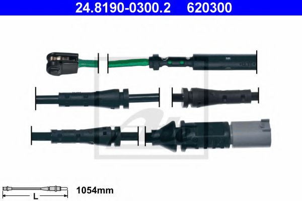24819003002 ATE Датчик износа задних колодок