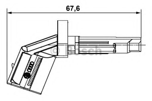 0265007930 BOSCH Датчик ABS AUDI A4/A5/A6/Q5/R8 02-
