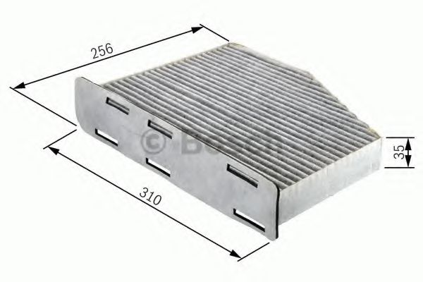 1987432381 BOSCH Фильтр салона MB W211 -08 угольный